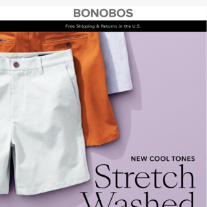 NEW COLORS: Stretch Washed Chino Short 2.0