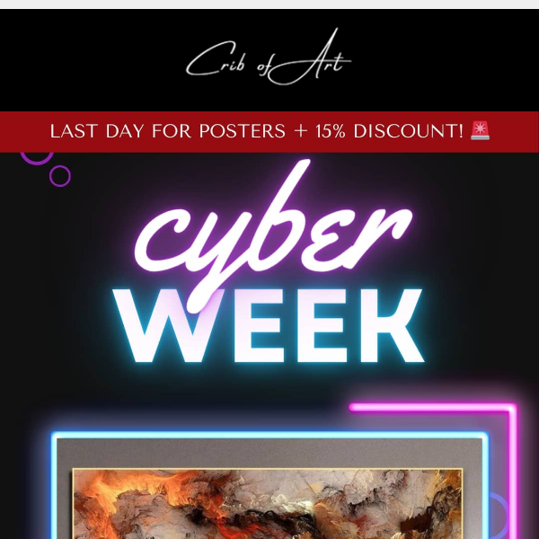 Last Day for Posters + 15% Discount! 🚨