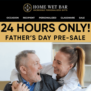 15% OFF Fathers Day Pre-Sale!