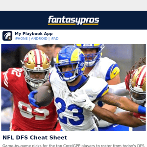 Today's Best NFL DFS Targets, Values & Stacks 🎯🏈