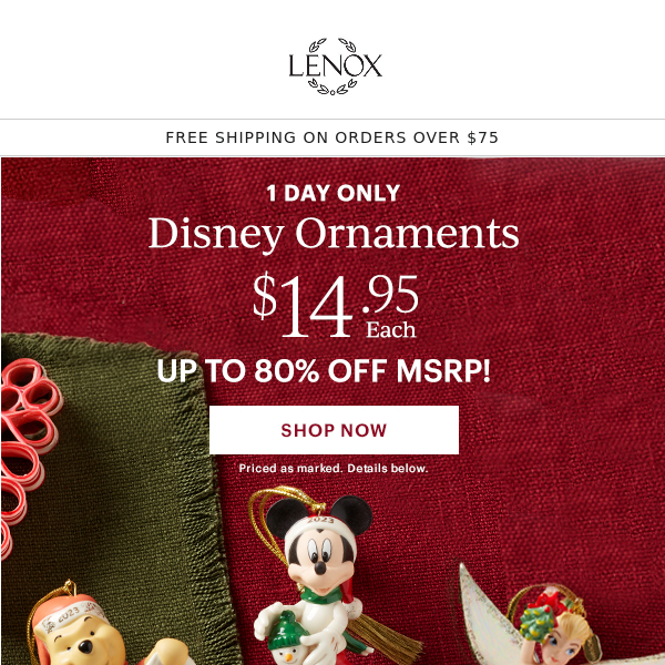 $14.95 Disney Ornaments ✨
