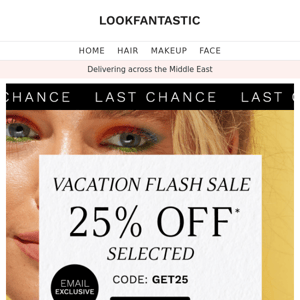 LAST CHANCE: Vacation Flash Sale ☀️