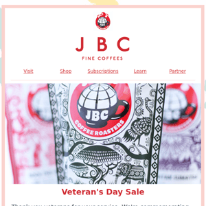 Veteran's Day Sale