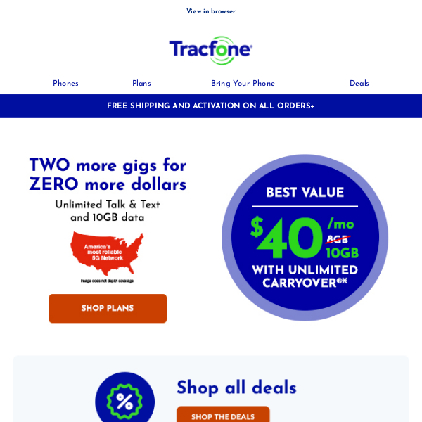 We made it easy to switch to Tracfone  🙌