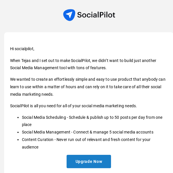 Save more effort & time with SocialPilot