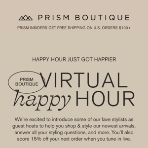 Happy Hour just got happier