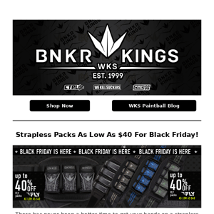 🤯 40%+ Off Strapless Packs For Black Friday!