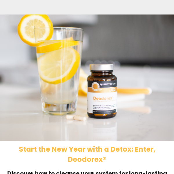 Detox Your System in the New Year with Deodorex® ✨