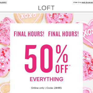 ENDS TONIGHT: 50% off (!!!)