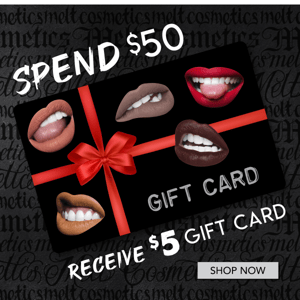 We ❤️ you! | Spend $50 get a $5 Gift Card 🎁