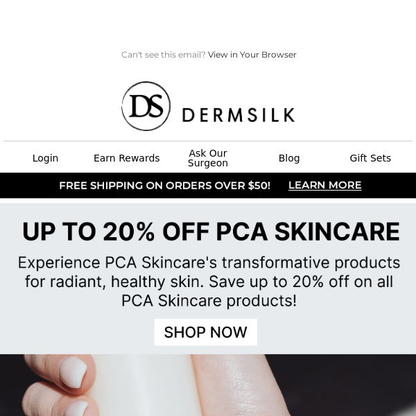 🎉 Don't miss out! Enjoy up to 20% off on PCA Skincare!