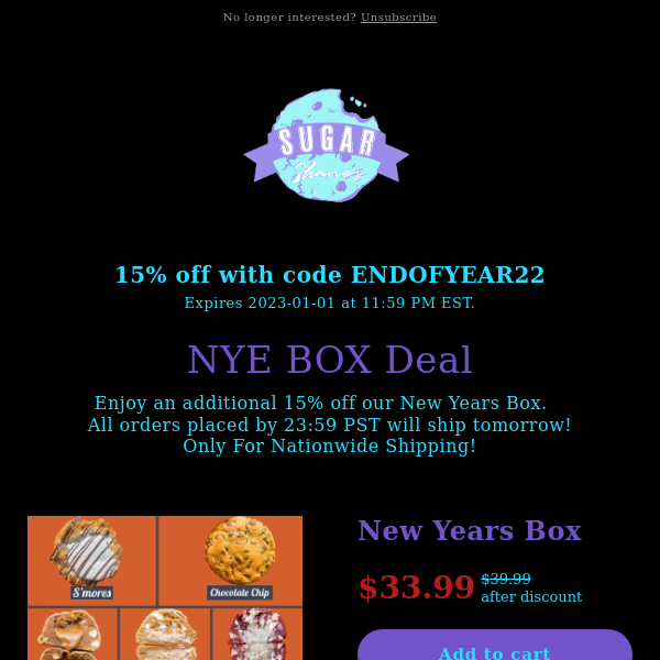 New Year Box Sale