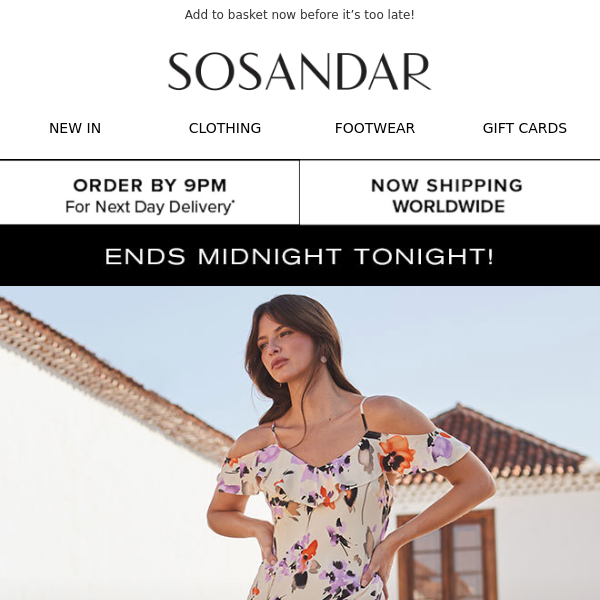 Final Few Hours: 30% OFF ALL DRESSES Ends Tonight!