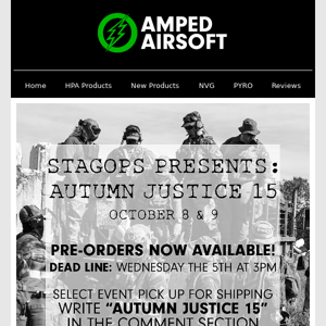 Last Call for STAGOPS Autumn Justice and AMS 1861 Preorders