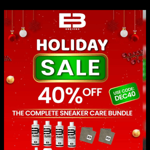 🔥 40% OFF The Complete Sneaker Care Bundle