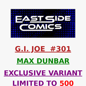 🔥 ANNOUNCING G.I. JOE #301 BARONESS EXCL VARIANT by MAX DUNBAR! 🔥 LIMITED TO 500 🔥 PRE-SALE WEDNESDAY (10/25) at 5PM (ET) / 2PM (PT)