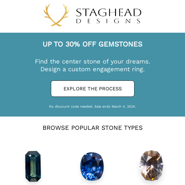 Annual Gemstone Sale: Up to 30% Off 💎