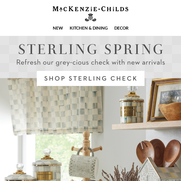 A neutral, timeless palette: Sterling Check