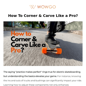 How To Corner & Carve Like a Pro?