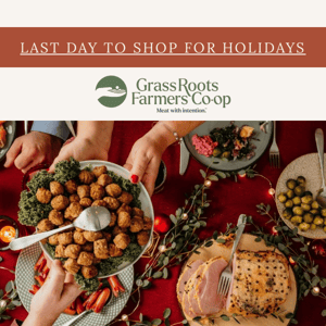 Don't miss getting your holiday meals!