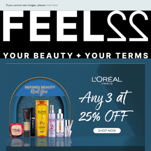 Buy Any 3 Products From L'Oréal Paris & Get 25% Off✨