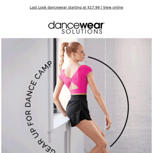 Dance Camp Gear. Separates Starting at $13.95