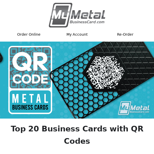 How To Place A Reorder - Metal Business Cards, My Metal Business Card