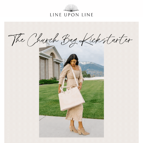 ⏰ The Church Bag Kickstarter launches TOMORROW!