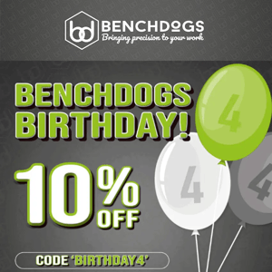 Our Birthday Discount is Ending Soon! So be quick to pick up your favourite woodworking tools!