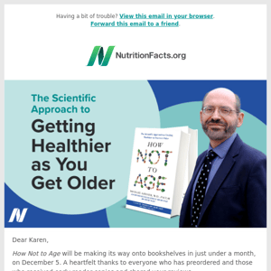 Still time to preorder How Not to Age