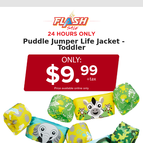 🔥  24 HOURS ONLY | TODDLER LIFE JACKET | FLASH SALE