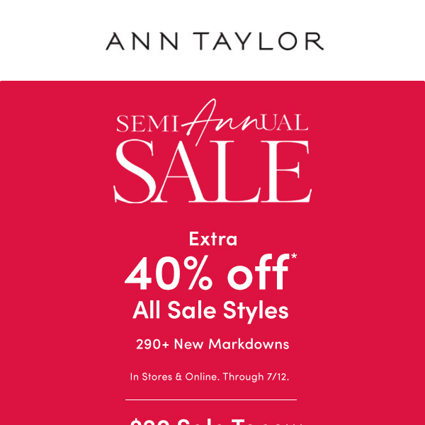 Semi-ANNual Sale: $20 Sale Tops