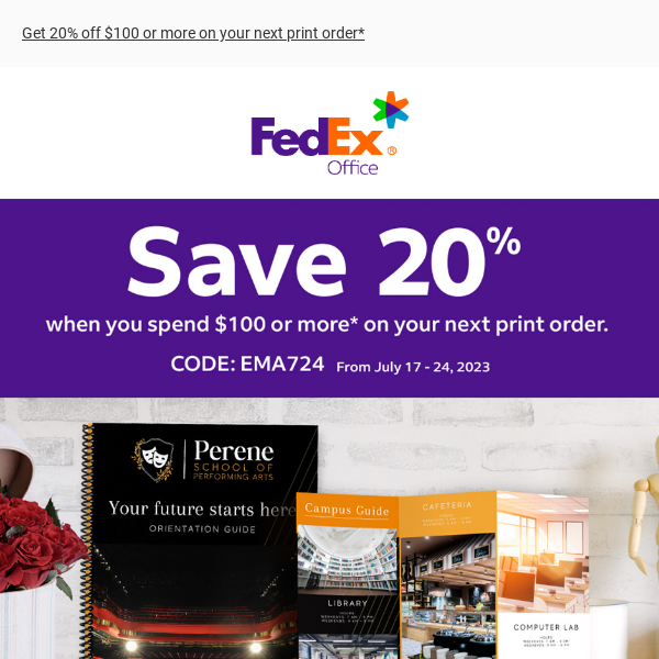 Save on back to campus messaging with FedEx Office