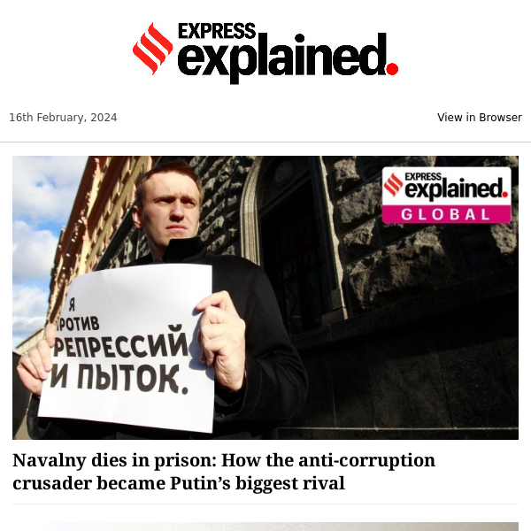 Explained: Navalny dies in prison: How he became Putin’s biggest rival