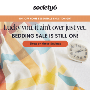 🛏 Last Call: 40% Off Duvets, Comforters & More