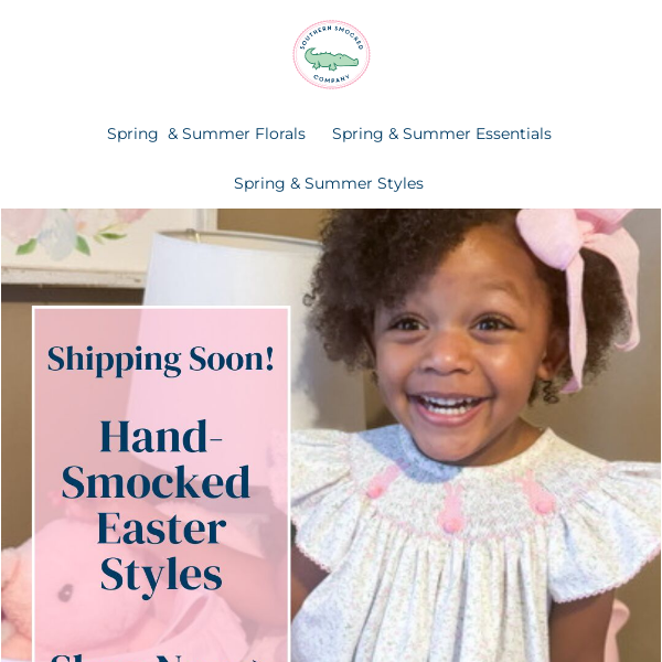 SHIPPING SOON! Our Hand-Smocked Easter Are Hopping Off The Shelves! 🐰🥕🐣🐇