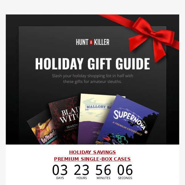 Killer holiday gifts 🔪🎁