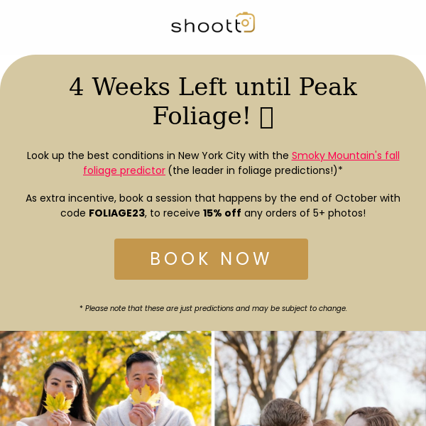 😱 HURRY! 4 weeks until peak foliage in New York City! 🍁🍂