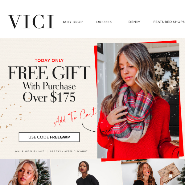 Today Only: FREE GIFT WITH PURCHASE 🎁 - Vici Collection