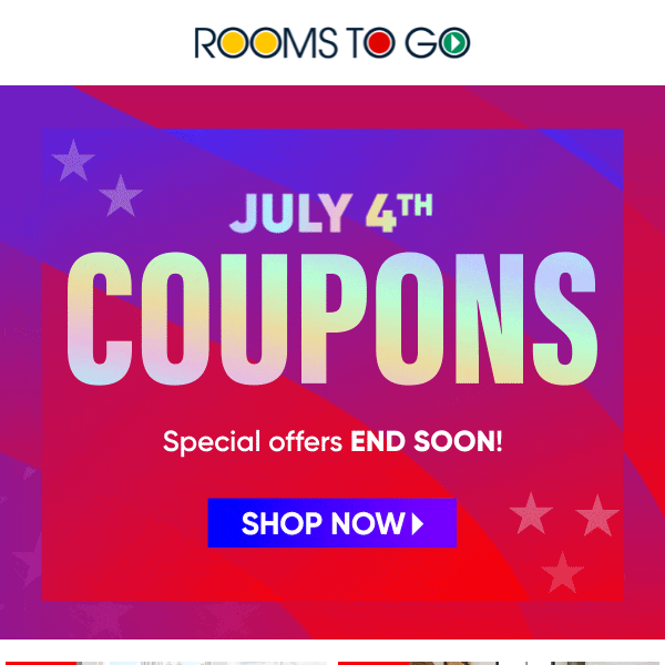 Time is running out! Shop July 4th Coupons.