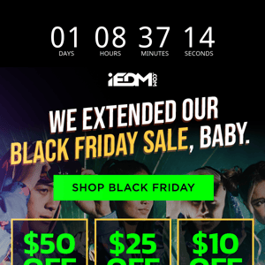 Our Black Friday Sale Was Extended💥