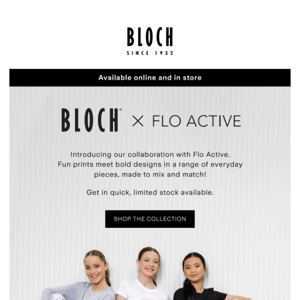 Introducing Bloch x Flo Active