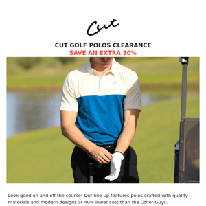 🚨 Golf Polos Clearance Ends Tonight!