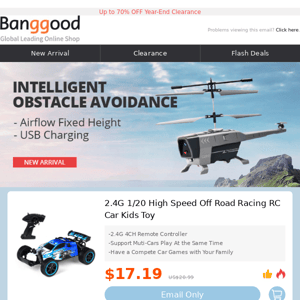 [RC Toys] $17.19 Grab High Speed Off Road Racing RC Car, Pterodactyl RC Drone $30.99