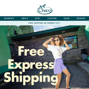 Last day for Free Express Shipping!