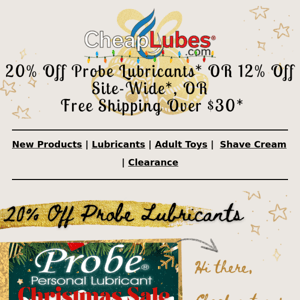 Joyful Savings: 12% Off Sitewide or 20% Off Probe or Free Shipping!