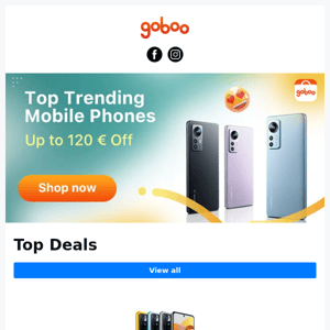 💫New Week, New Deal – Shop Top Trending Mobile Phones Now. Up to 120€ Off.