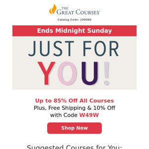 All Courses on Sale Starting at $9.95 + Free Shipping!