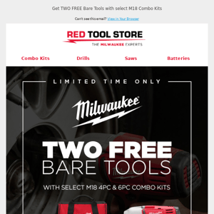 Get TWO FREE Bare Tools with These Kits