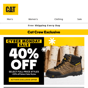 CYBER MONDAY DEAL: Get 40% off